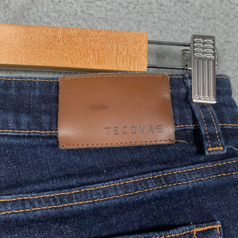 Tecovas Straight Jeans Women's 27 Blue Dark Wash High Rise Stretch Denim Western - Picture 7 of 12